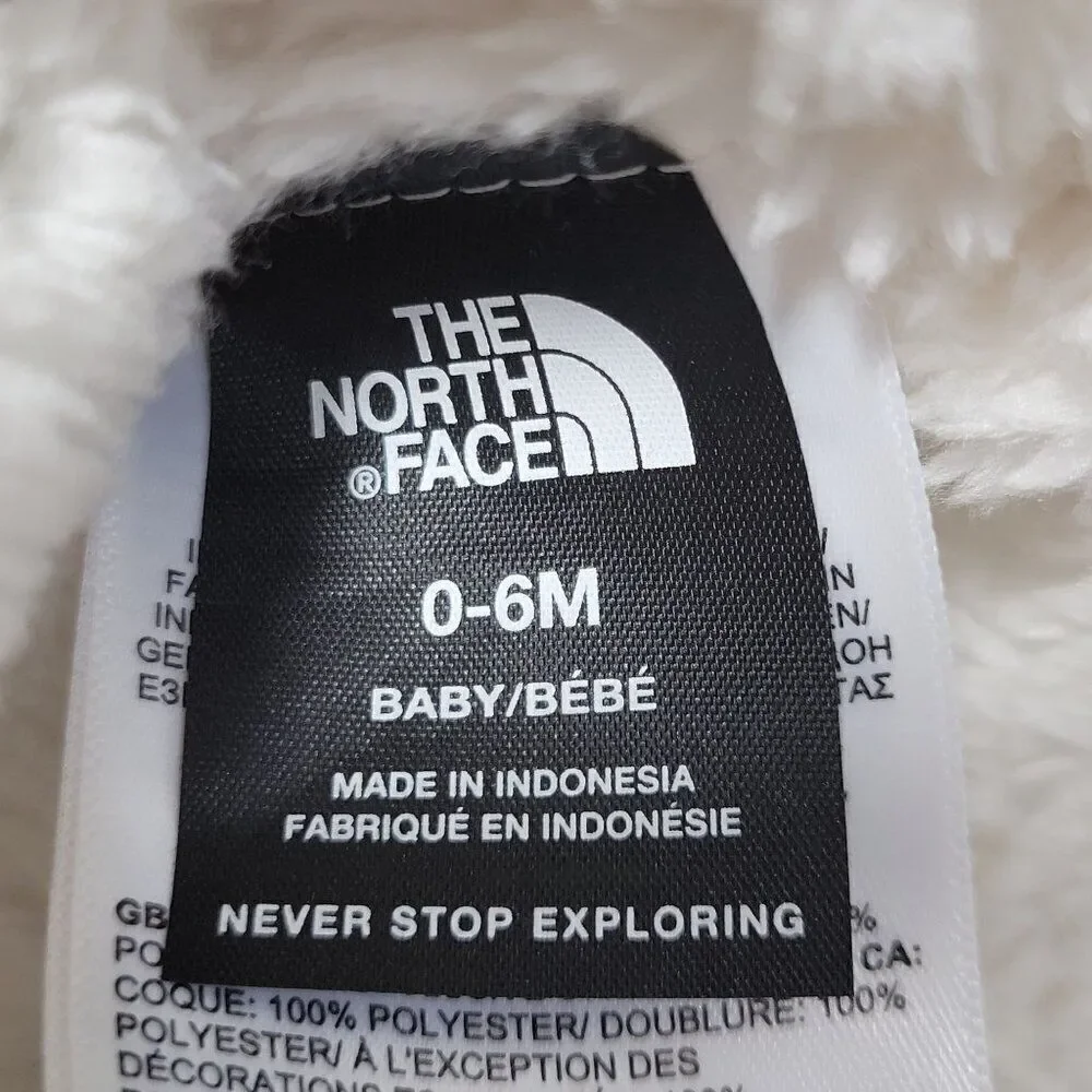 The North Face Baby Fairisle Ear Flap Beanie Hat 0-6 Months Pom Cap‎ Winter NWOT
